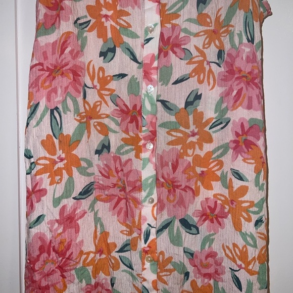 Derek Lam Collective Midi Pink Floral Boho Cottagecore Vacation Dress Size XS - Picture 2 of 6